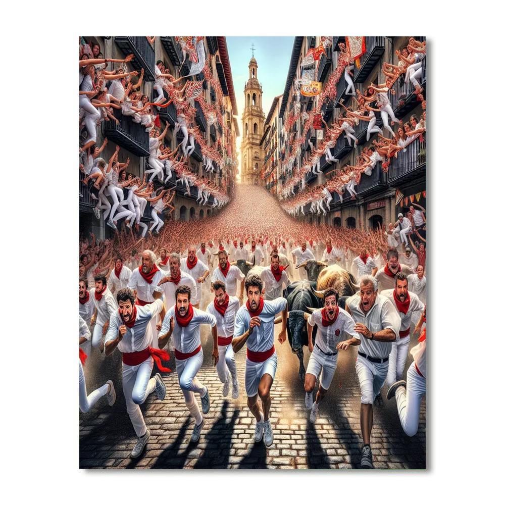 San Fermin Painting By Numbers Kit