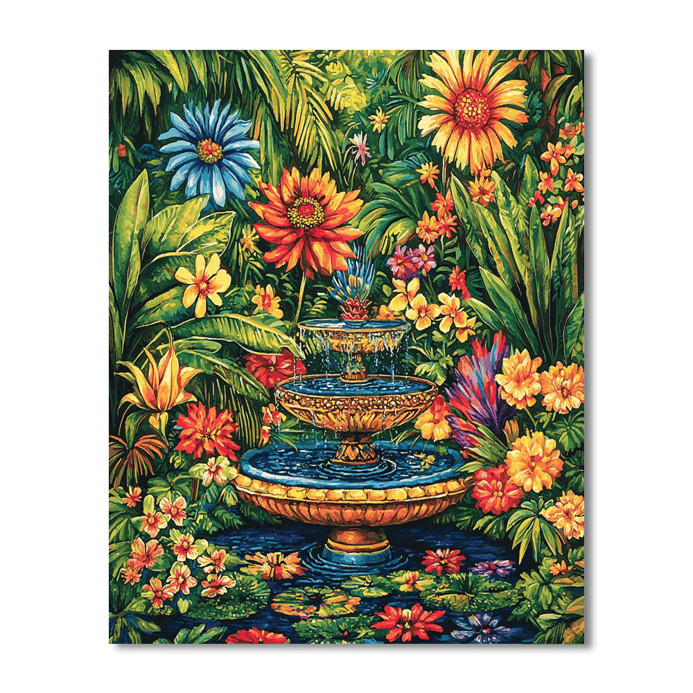 Frida Kahlo Inspired Frida's Garden Sanctuary  Paint By Numbers Kits