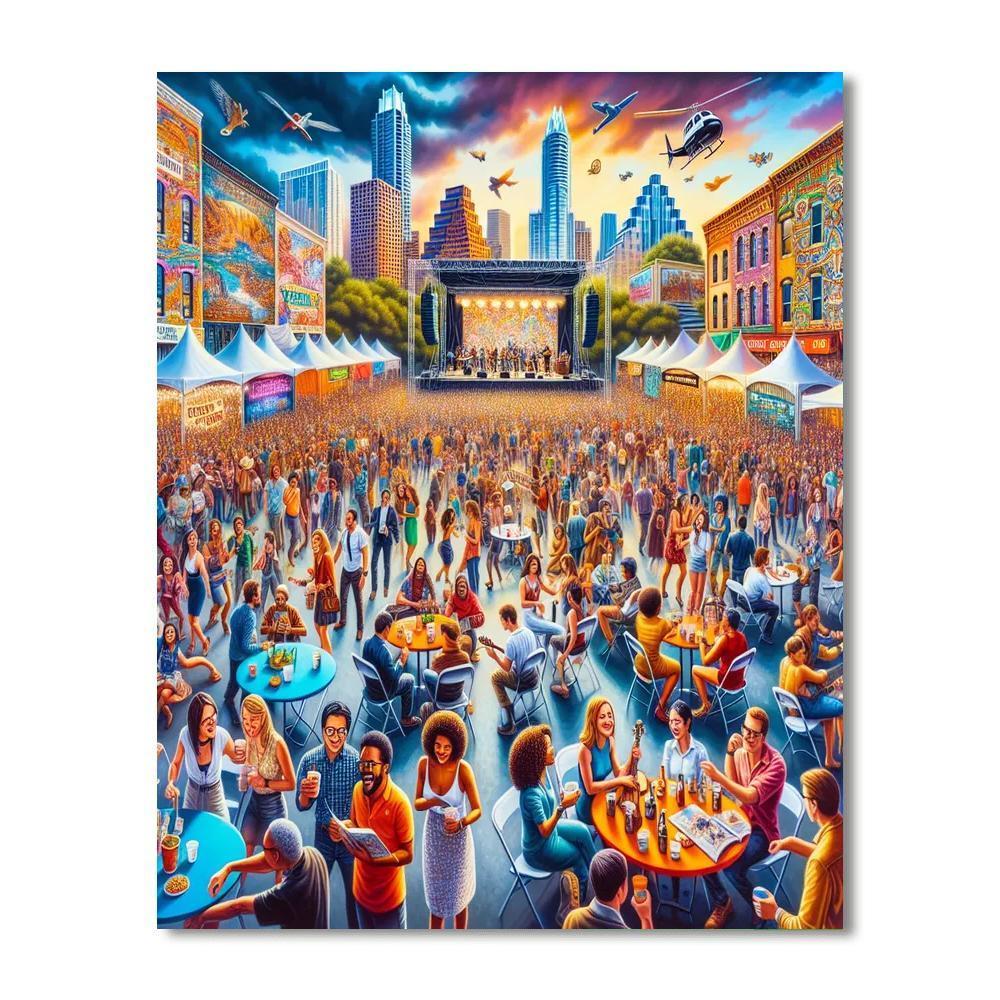 South By Southwest (sxsw) - United States Paint By Number