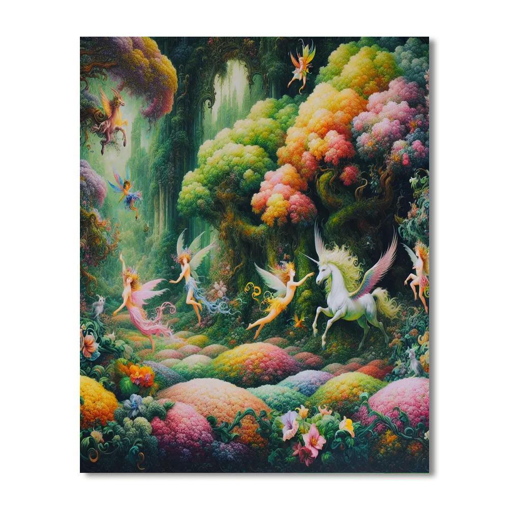 Garden Fairyland Delights Paint By Number