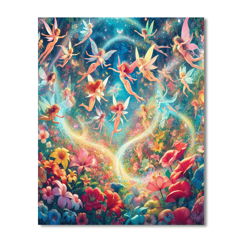 Garden Of Fairies DIY Paint By Numbers
