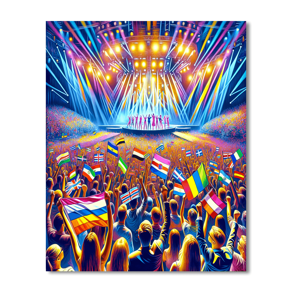 Eurovision Song Contest - Europe DIY Paint By Numbers