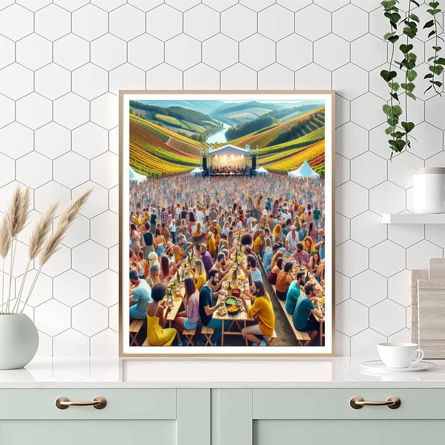 The Grape Harvest Festival - South Africa Numbered Painting Kits