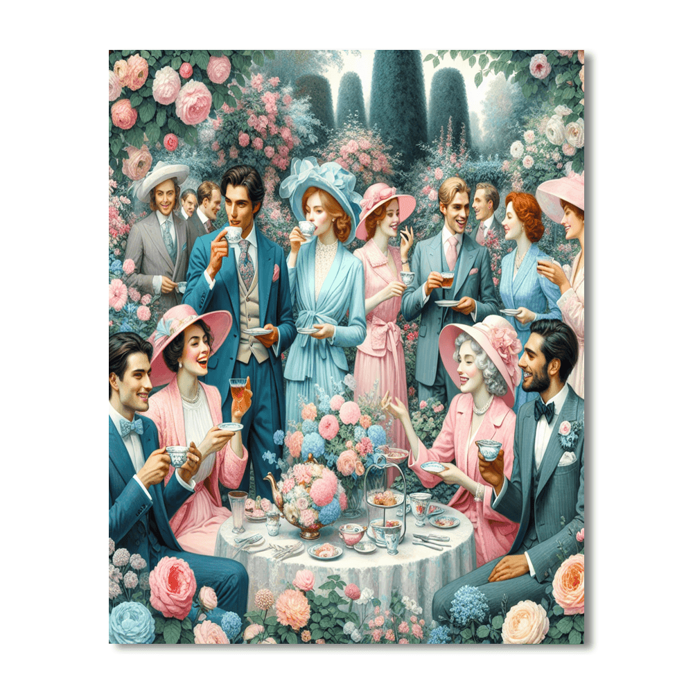 Elegant Garden Party Paint By Numbers Kits
