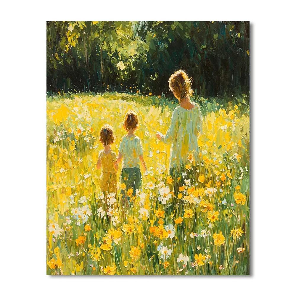 Sunny Meadow Joy Paint By Number