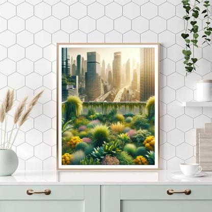 Rooftop Garden Bliss Paint By Number