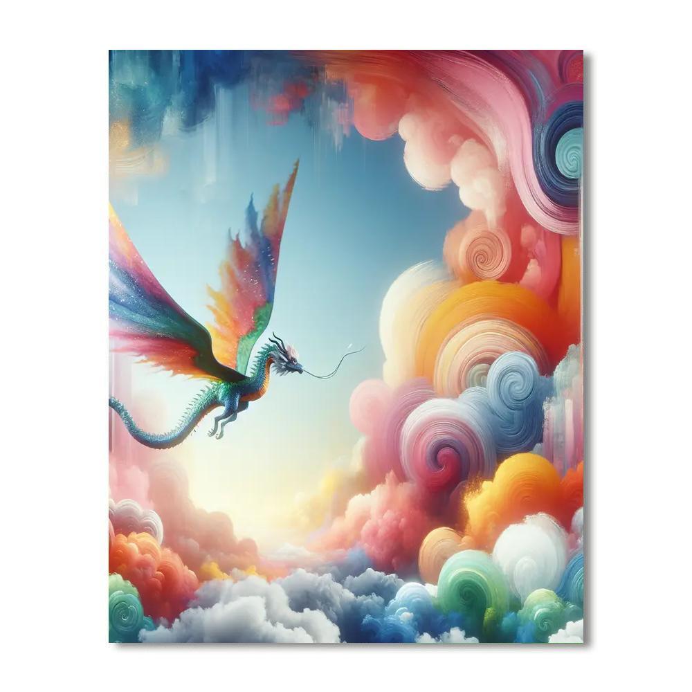 Fantastical Dragon Flight Numbered Painting Kits