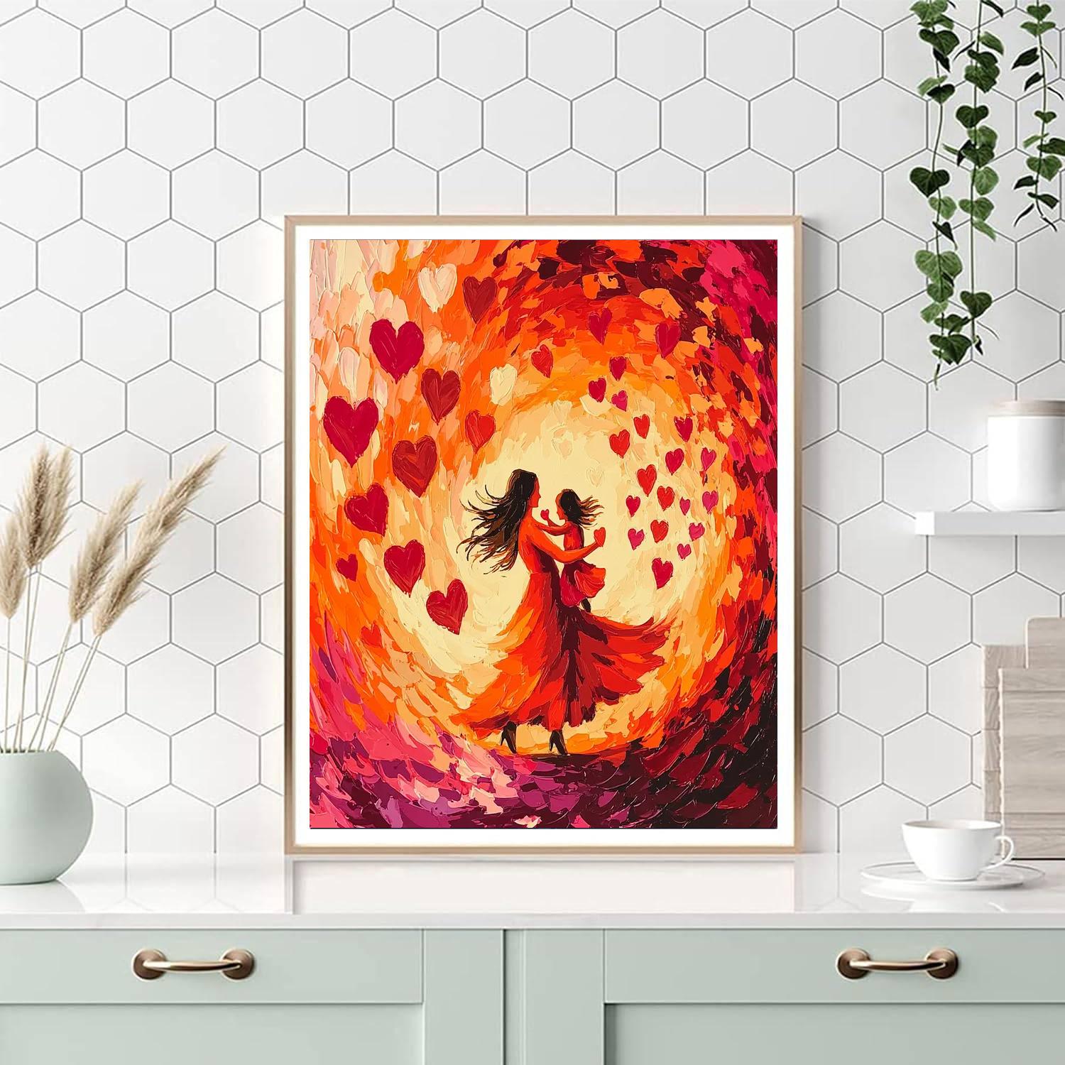 Dance Of The Hearts DIY Paint By Numbers