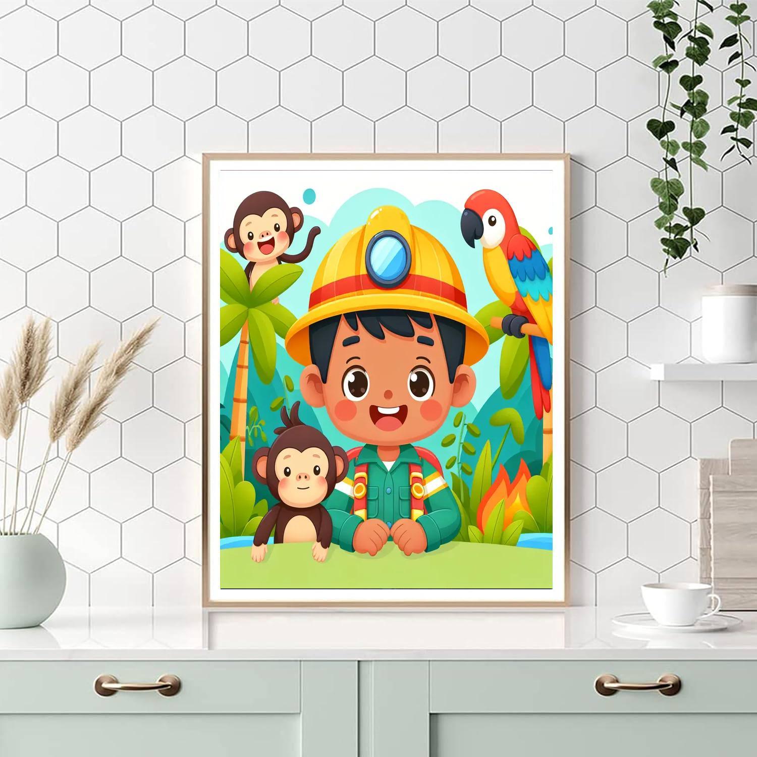Jungle Rescue Mission Paint By Numbers Kits