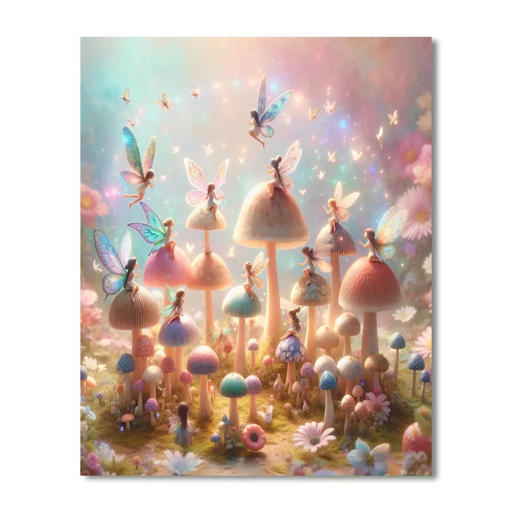 Whimsical Fairy Ring DIY Paint By Numbers