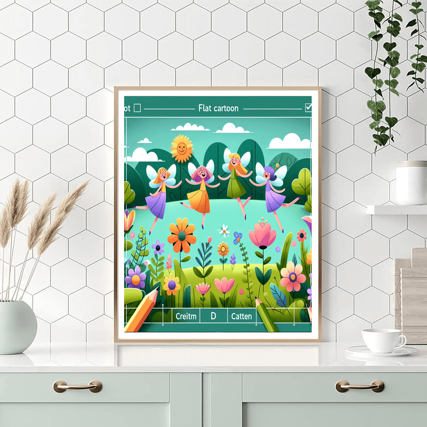 Fairytale Garden With Dancing Fairies Paint By Number