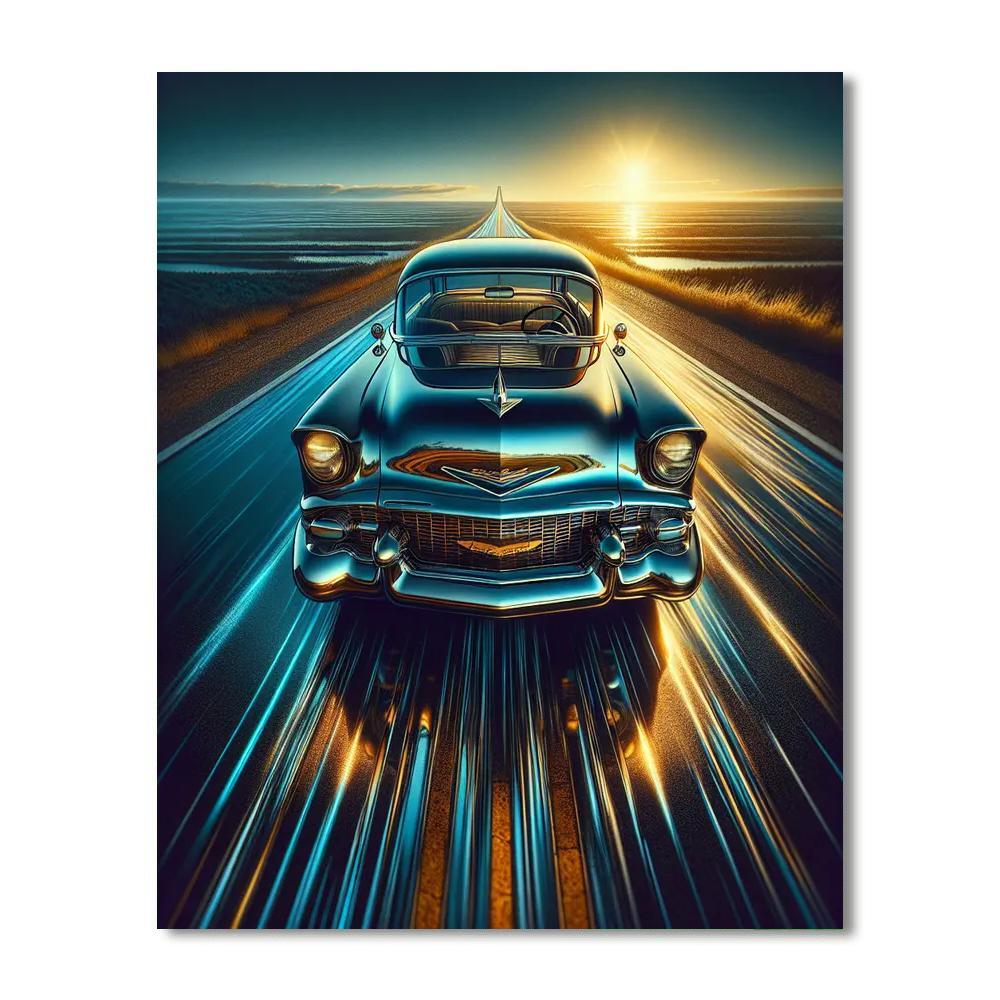 Classic Car Adventure Paint By Color