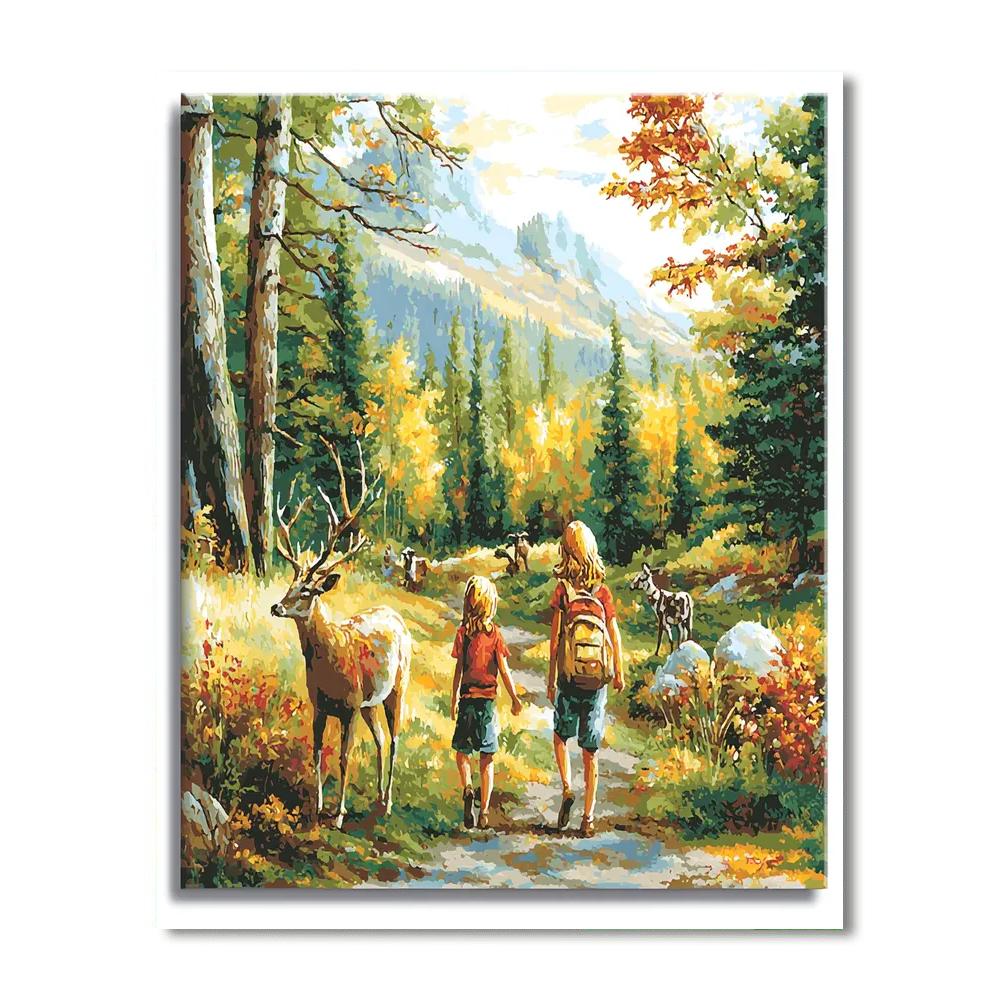 Exploring Nature's Wonders Number Painting