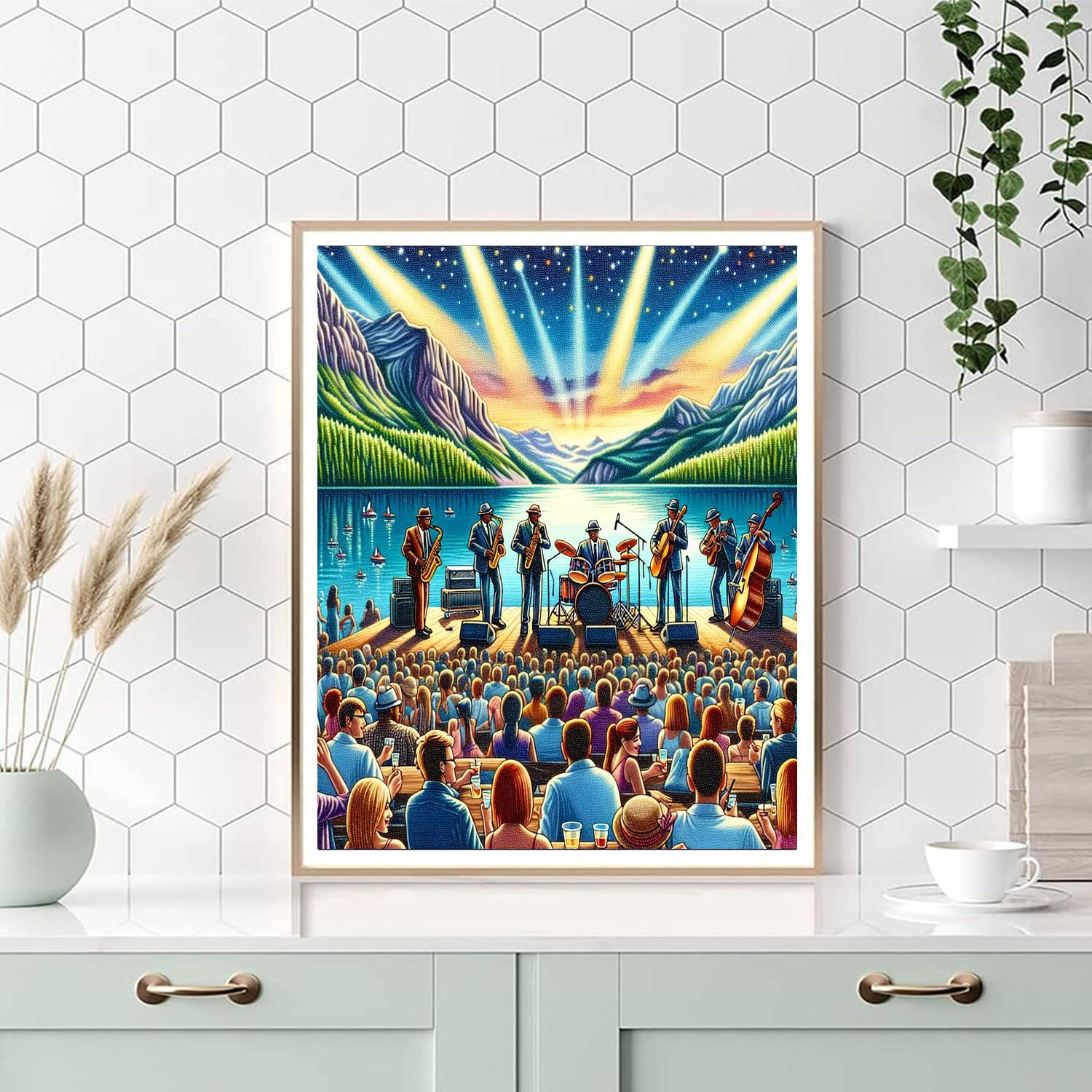 Festival Internacional De Jazz De Montreux Numbered Painting Kits