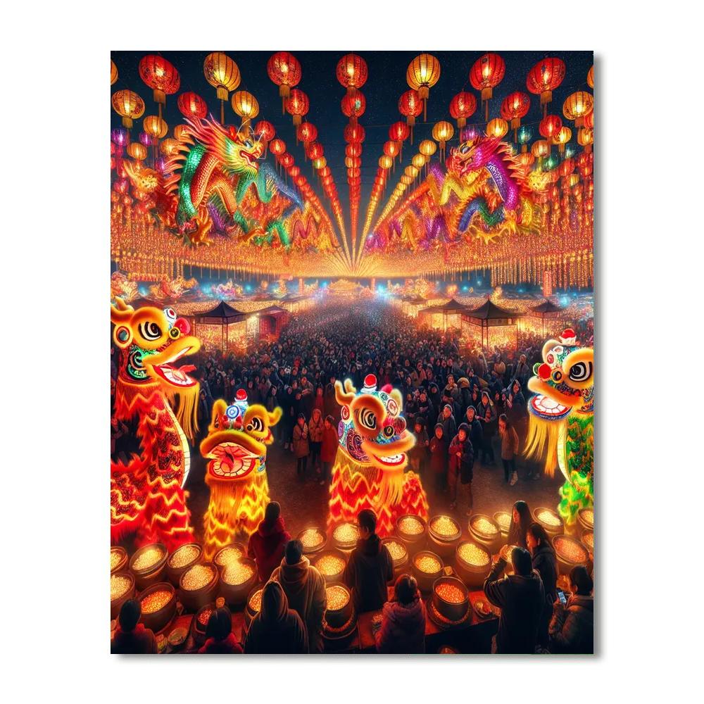 Yi Lantern Festival - China DIY Paint By Numbers