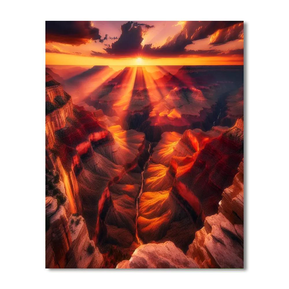 Grand Canyon Splendor Numbered Painting Kits