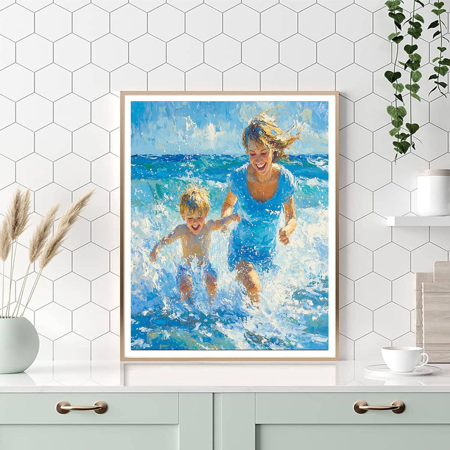 Embrace Of The Waves DIY Paint By Numbers
