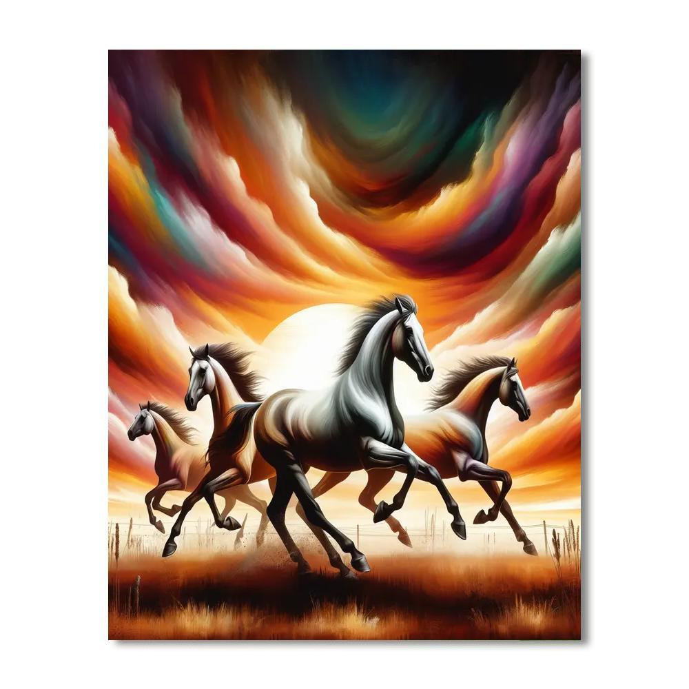 Horse Majesty Painting By Numbers Kit