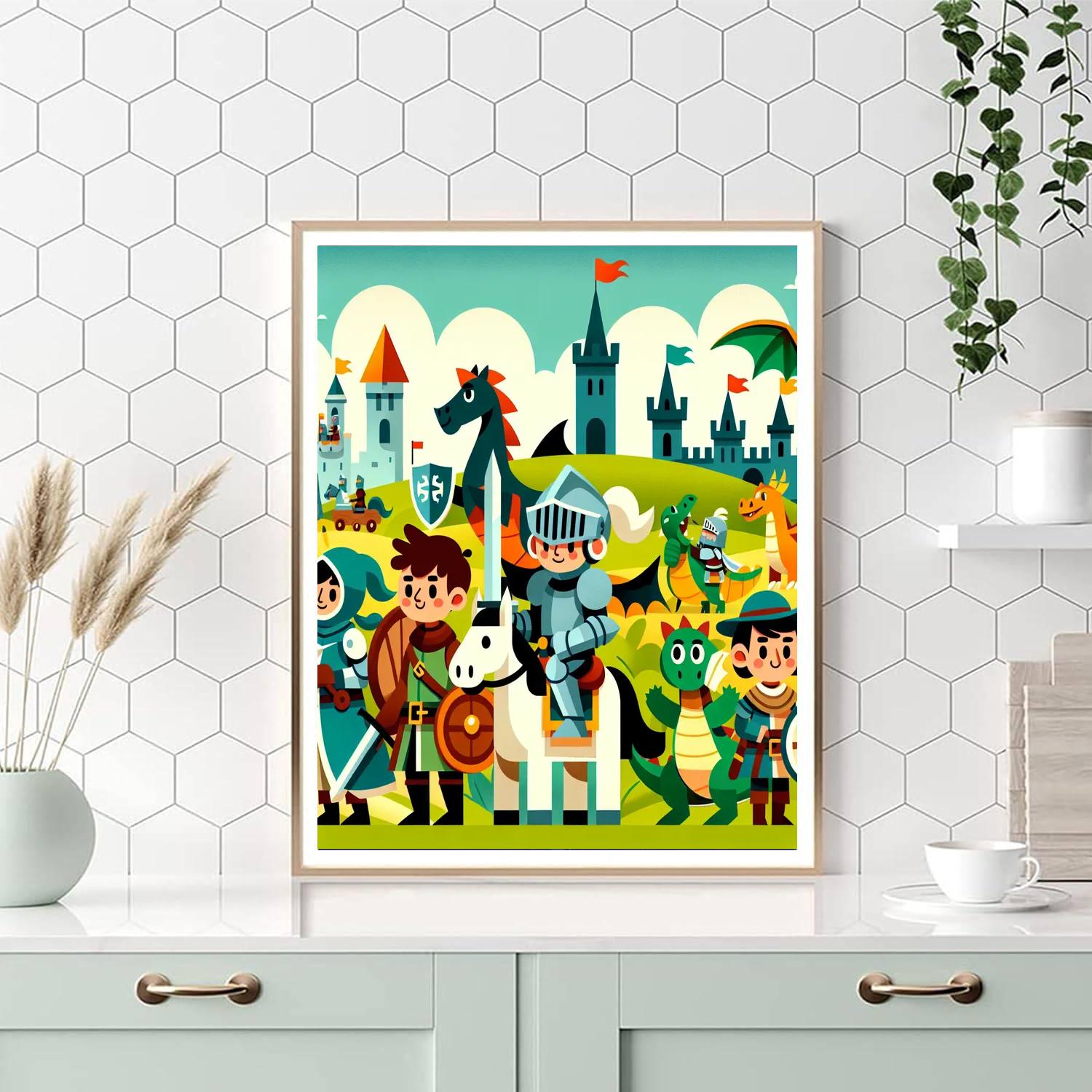 Knight's Legendary Quest Paint By Numbers Kits