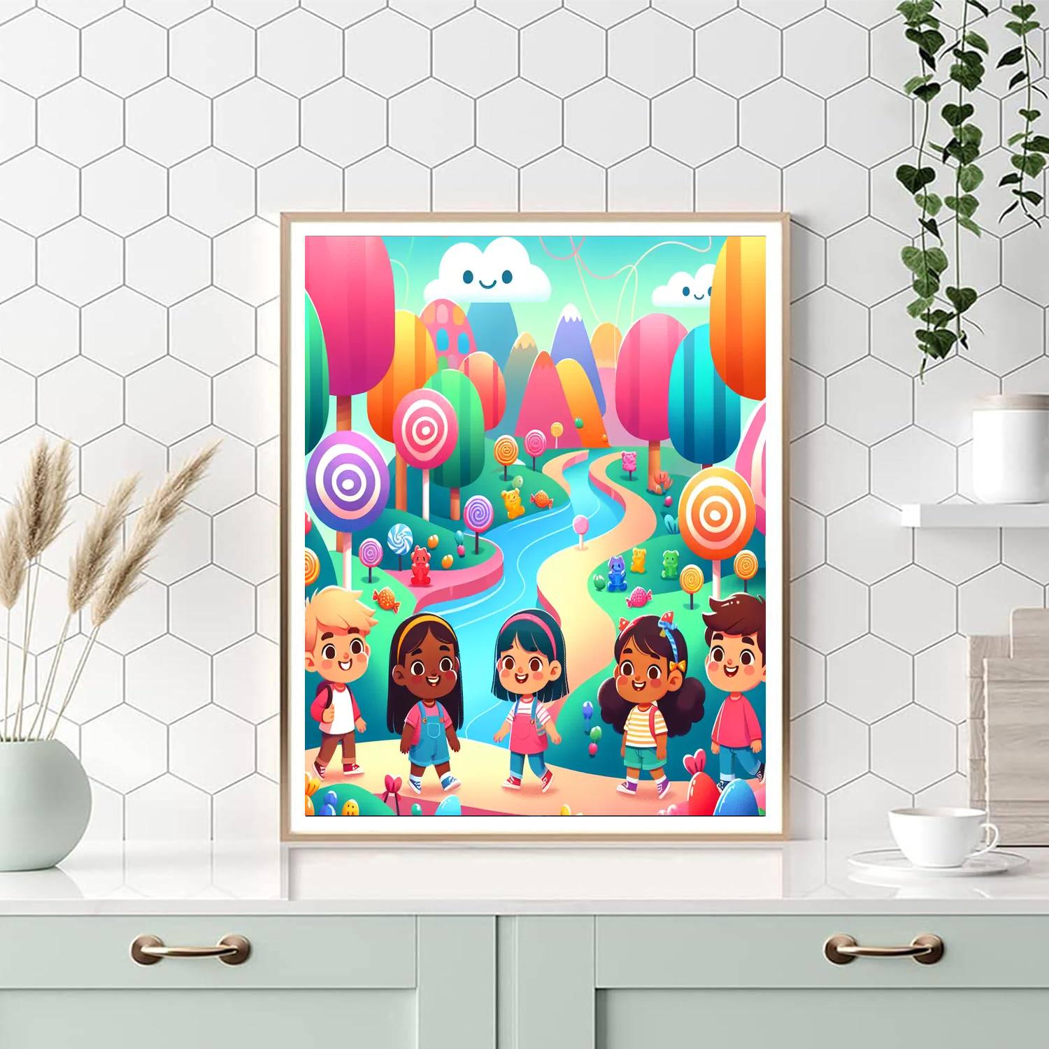 Exploration In Candyland Painting By Numbers Kit