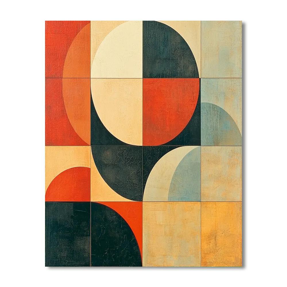 Kazimir Malevich Inspired Serene Abstraction  Paint By Color