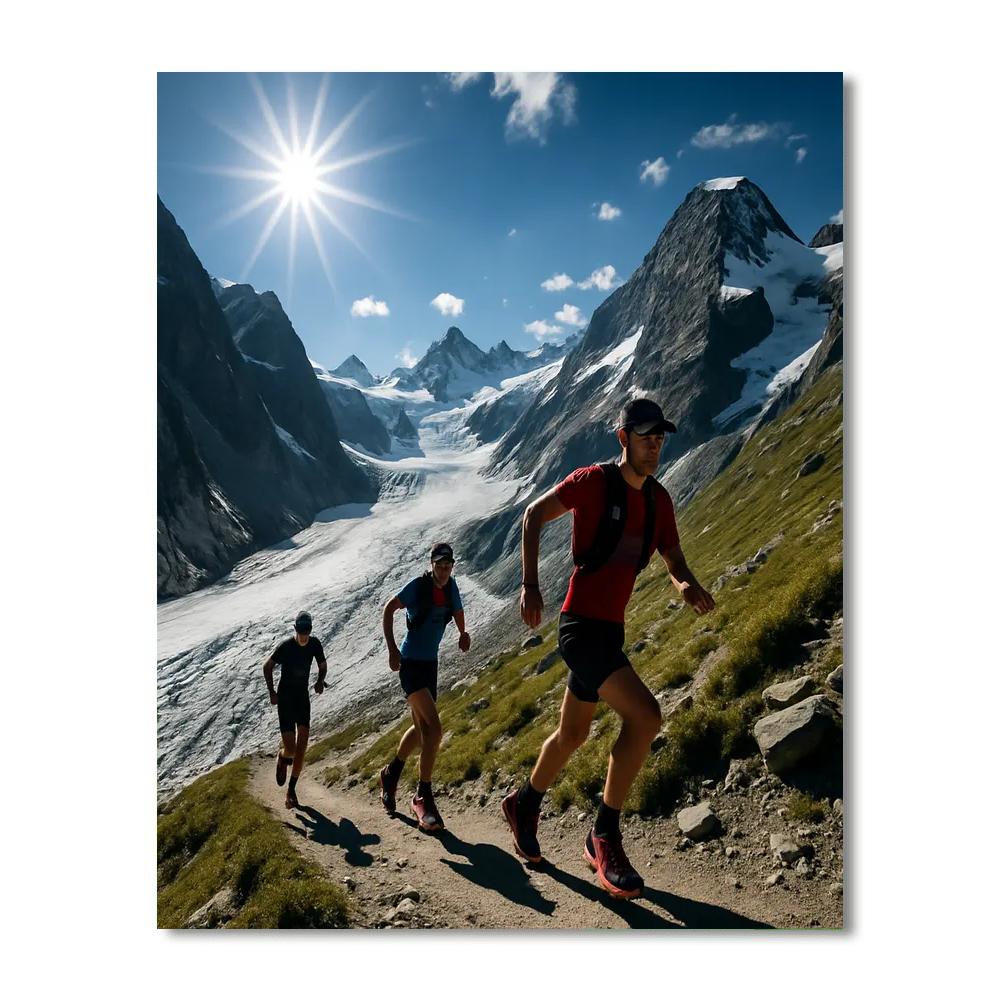 Glacier 3000 Run - Switzerland DIY Paint By Numbers