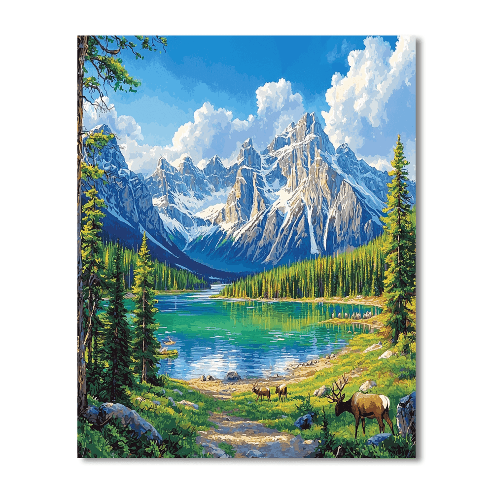 Banff National Park - Alberta Numbered Painting Kits