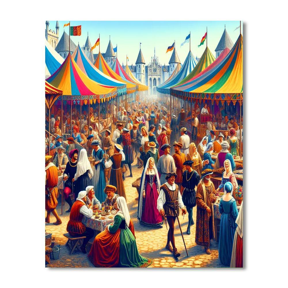 Renaissance Festival Extravaganza Numbered Painting Kits