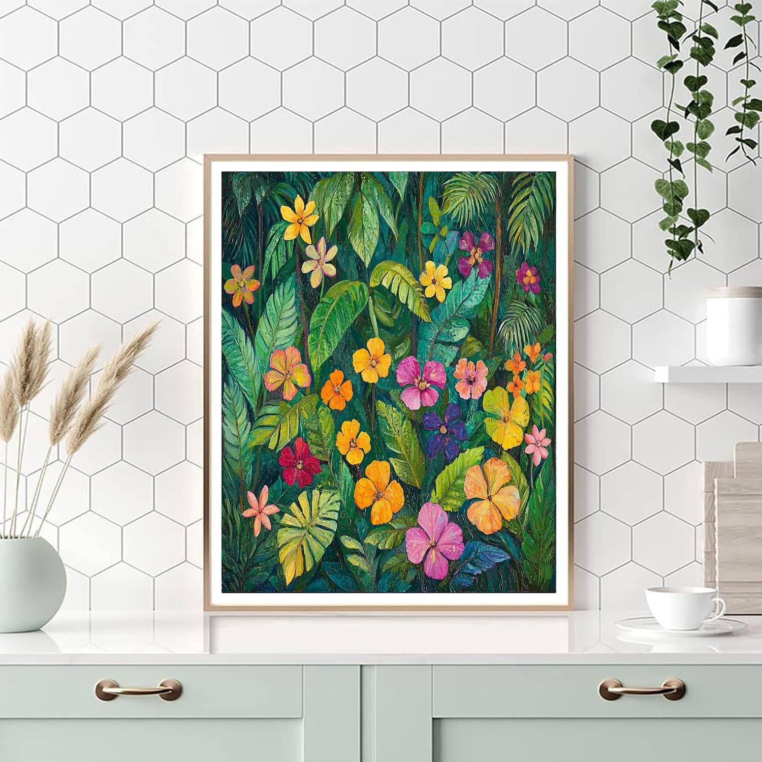 Frida Kahlo Inspired Jungle Of Dreams  Painting Number Kit