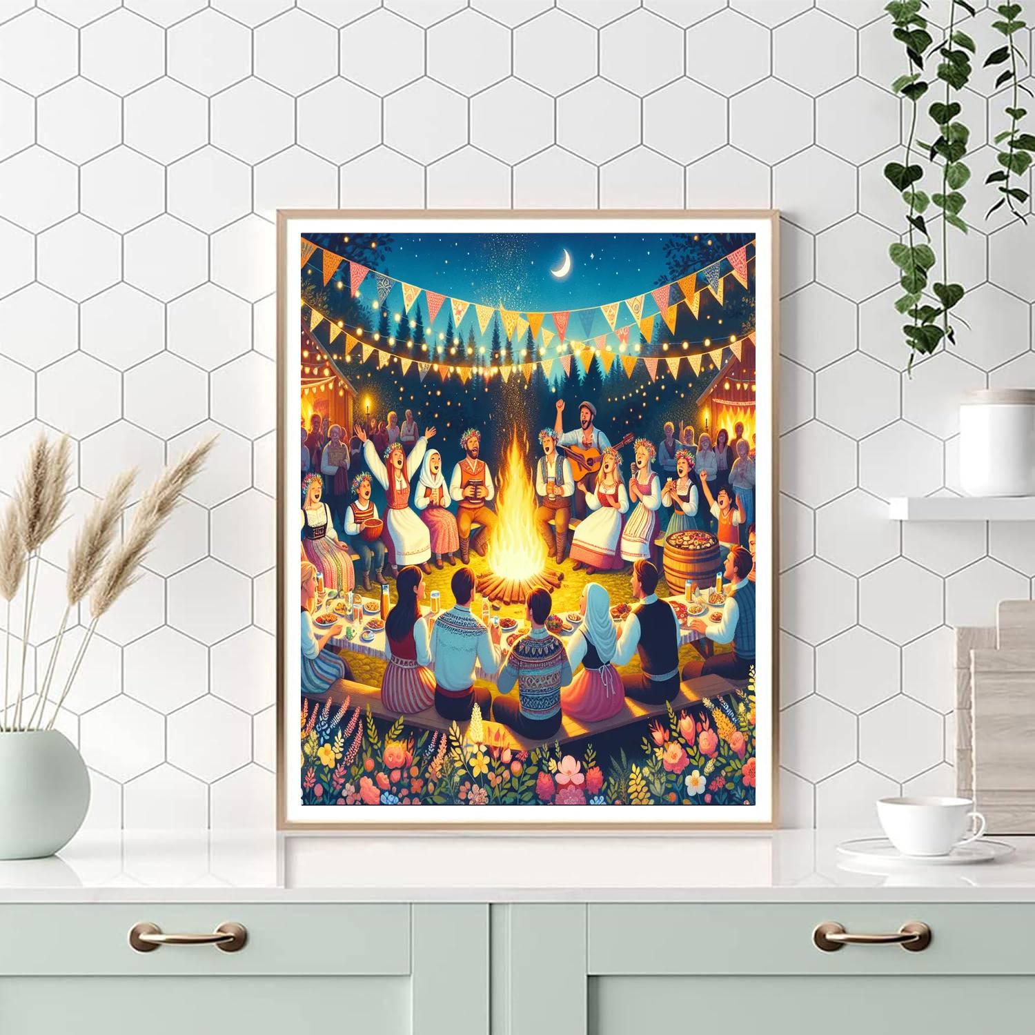 Walpurgis Night - Sweden Painting By Numbers Kit