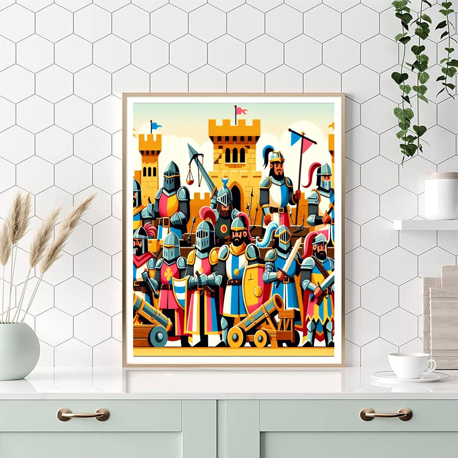 Heroic Castle Siege Paint By Number