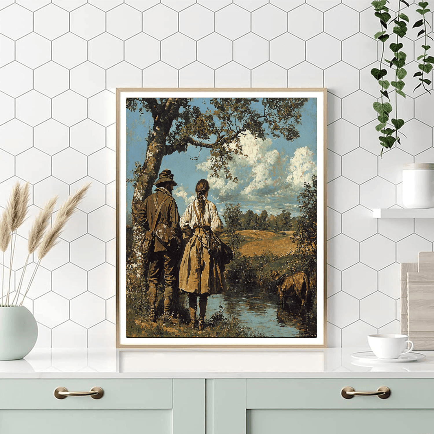 Courbet Inspired Historic Whispers  Paint By Numbers Art