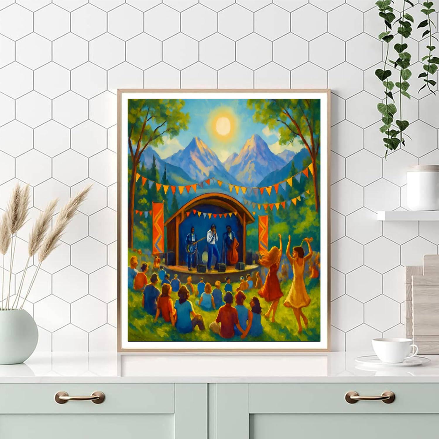 Tremblant International Blues Festival Paint By Numbers Art