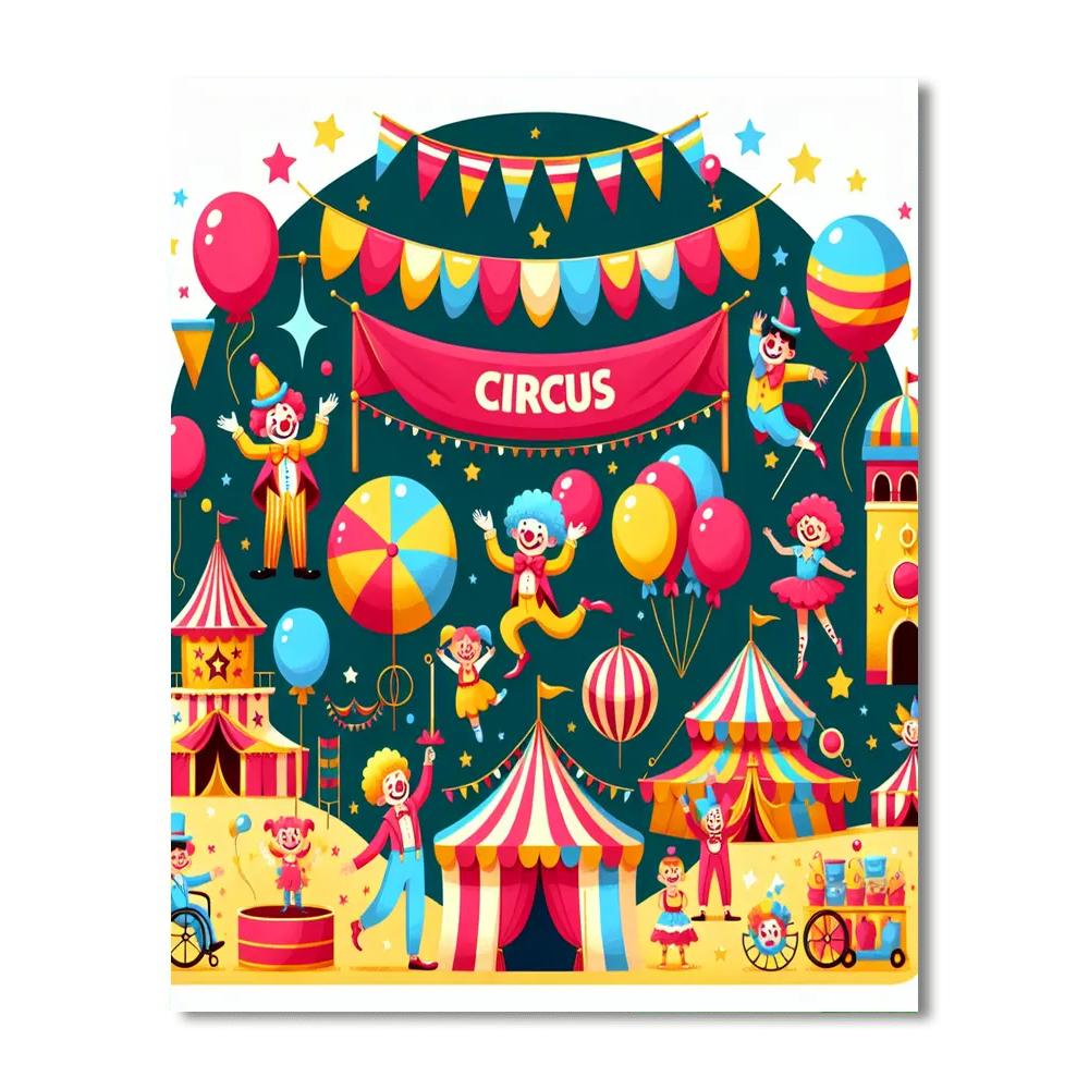 Magic Circus Gala Paint By Number