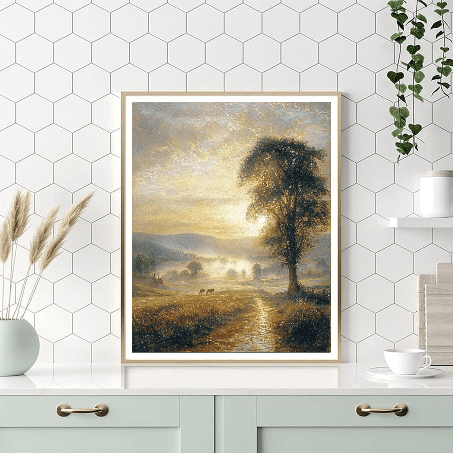 J.M.W. Turner Inspired Ethereal Morning Glow  Painting By Numbers Kit