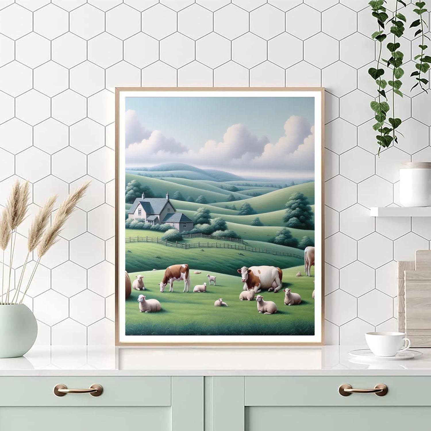 Rural Pasture Bliss Paint By Number