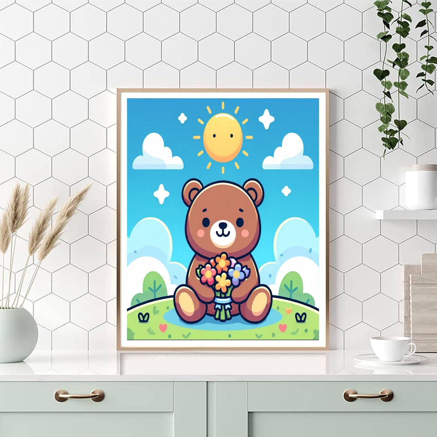Sunny Day Teddy Paint By Numbers Kits