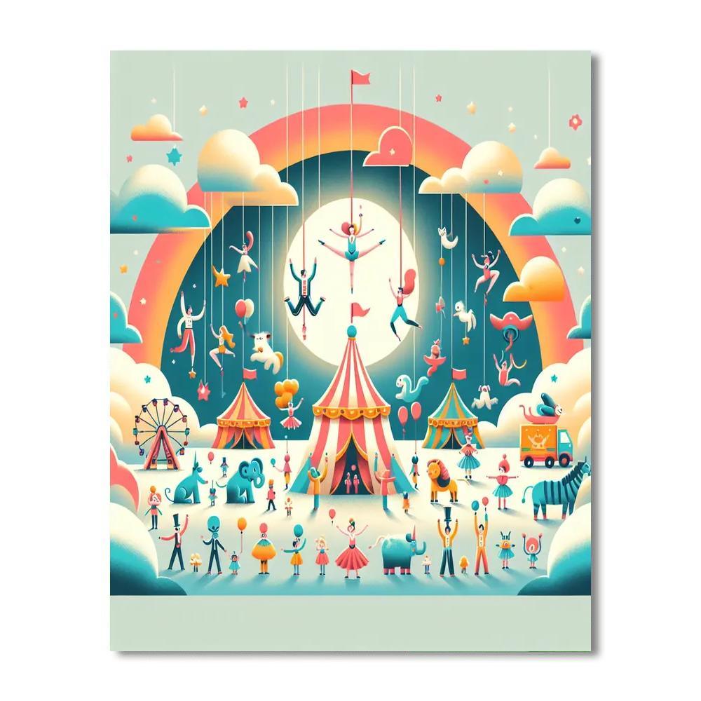 Circus In The Sky Paint By Color