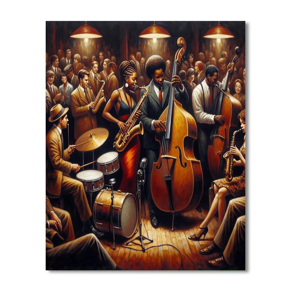 Dynamic Jazz Lounge Paint By Color