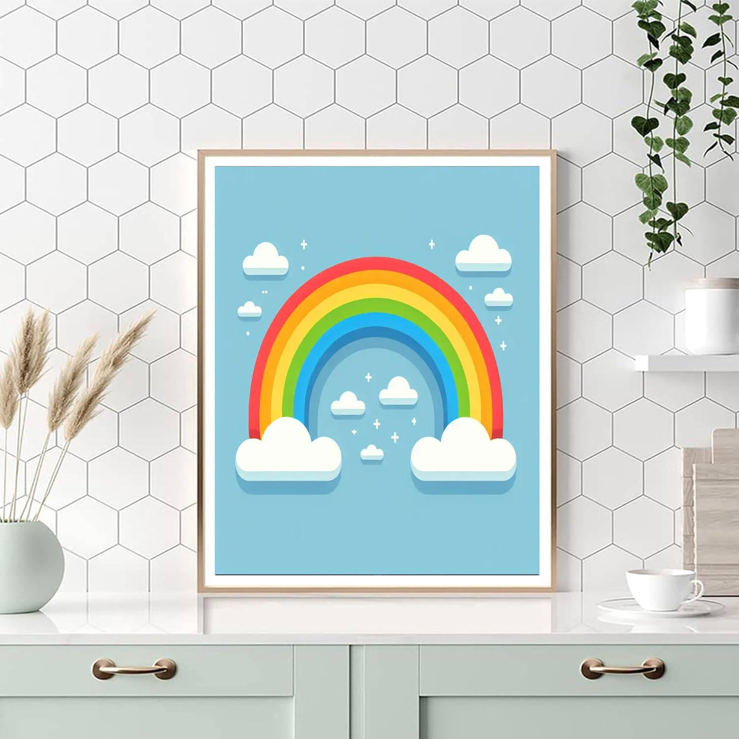 Rainbow Sky Wonders Paint By Color