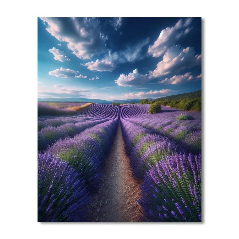 Summer Lavender Dream Number Painting