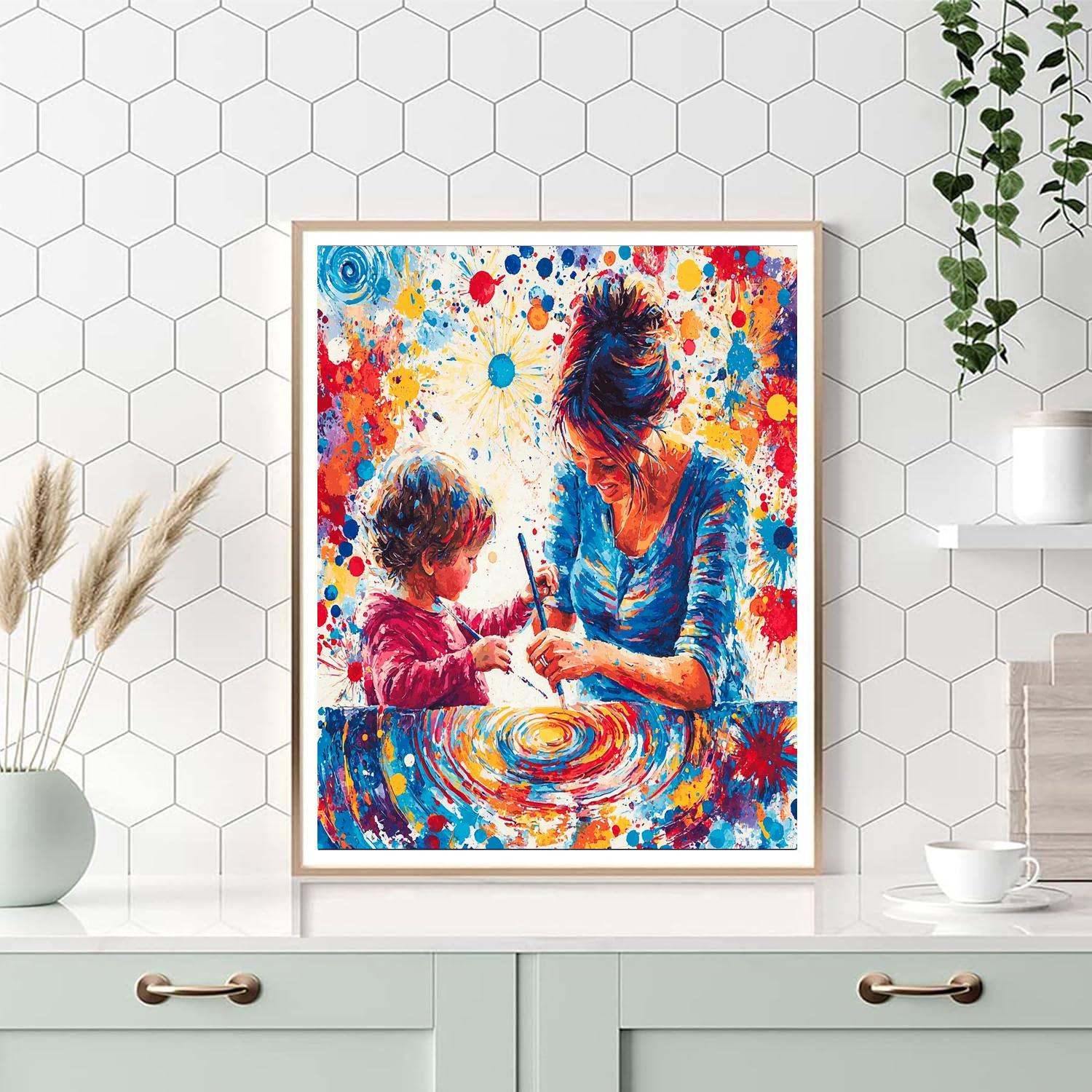 Hands That Shape The Future Number Painting