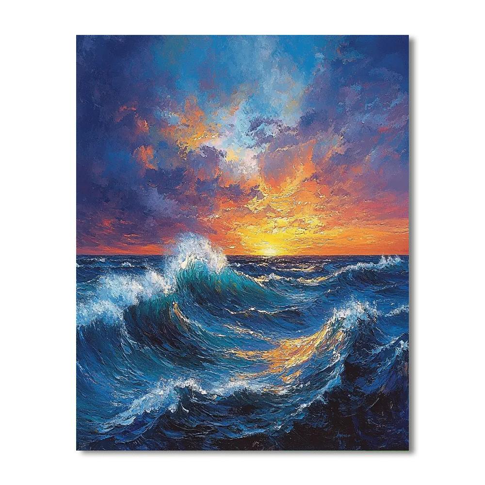 J.M.W. Turner Inspired Epic Seascape Adventure  Number Painting