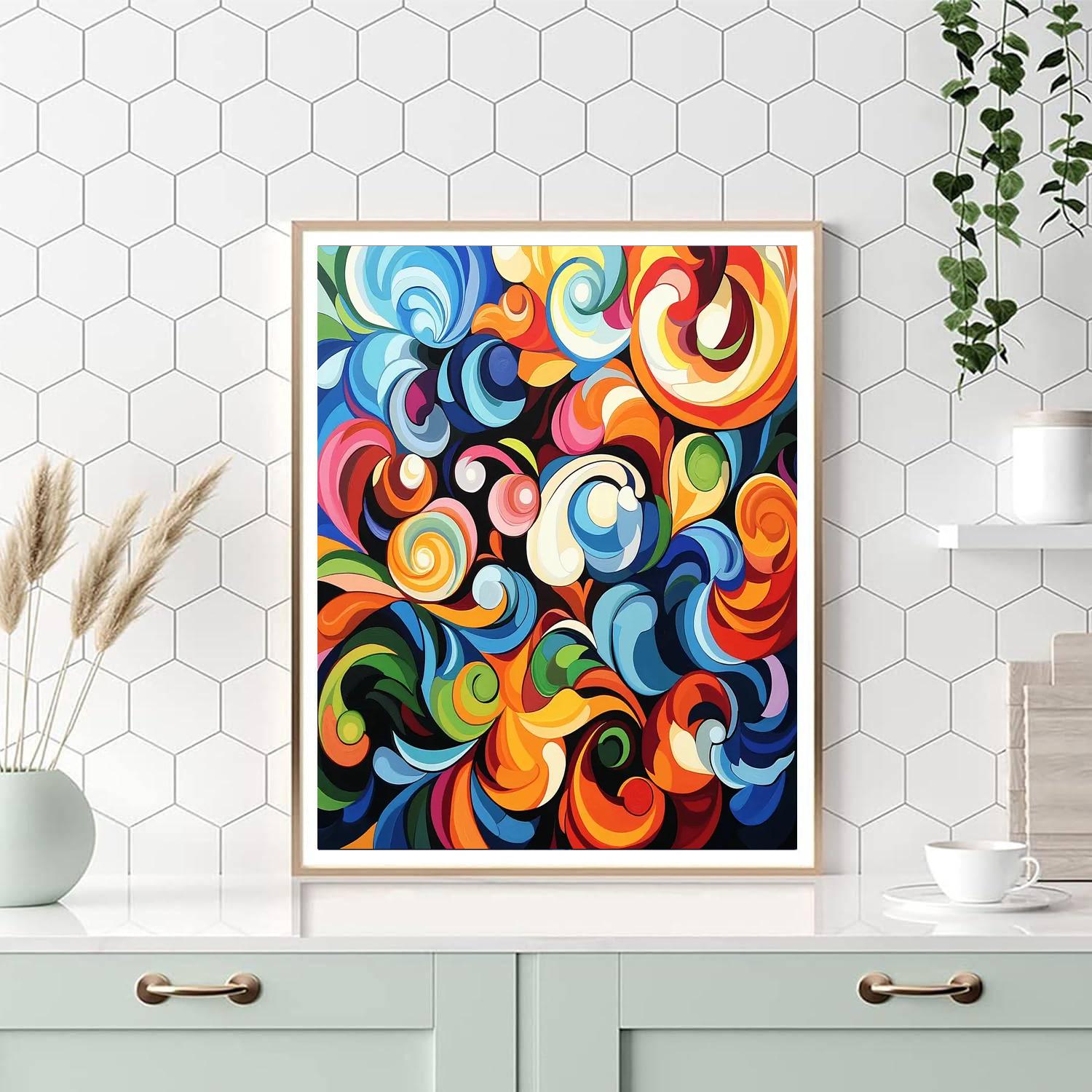 Gustav Klimt Inspired Whirlwind Of Inspiration  Paint By Numbers Art