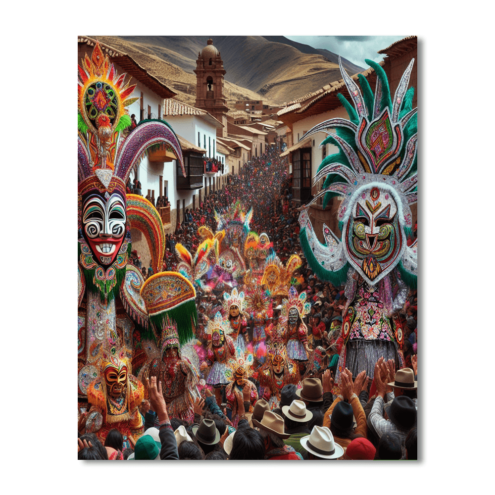 Fiesta De La Candelaria - Puno, Peru Number Painting