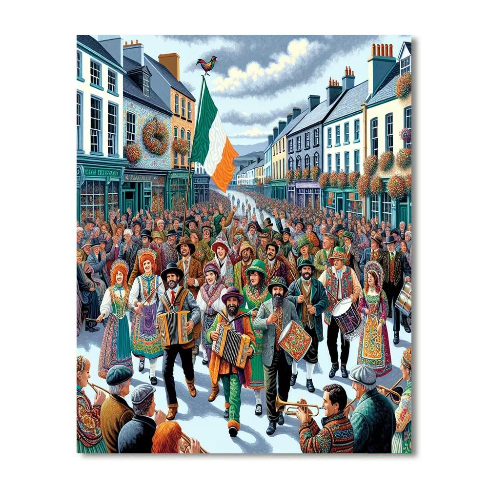 Running Of The Wren - Dingle, Ireland DIY Paint By Numbers