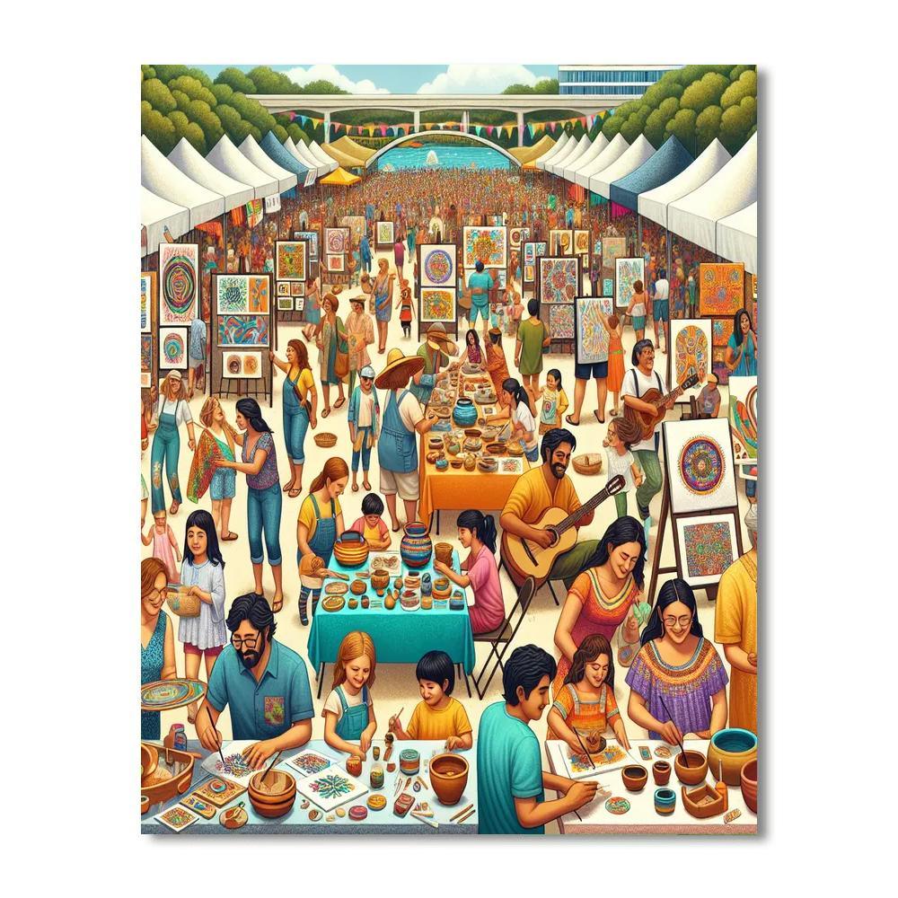 Festival Of The Arts Painting Number Kit