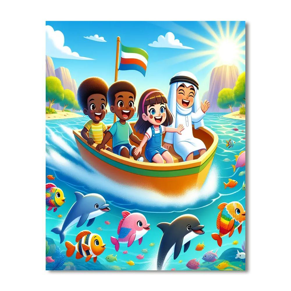 Sailing Adventure Day Paint By Numbers