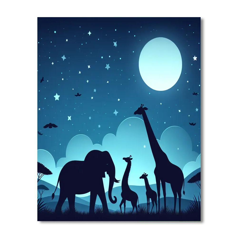 Safari Skylines Painting Number Kit