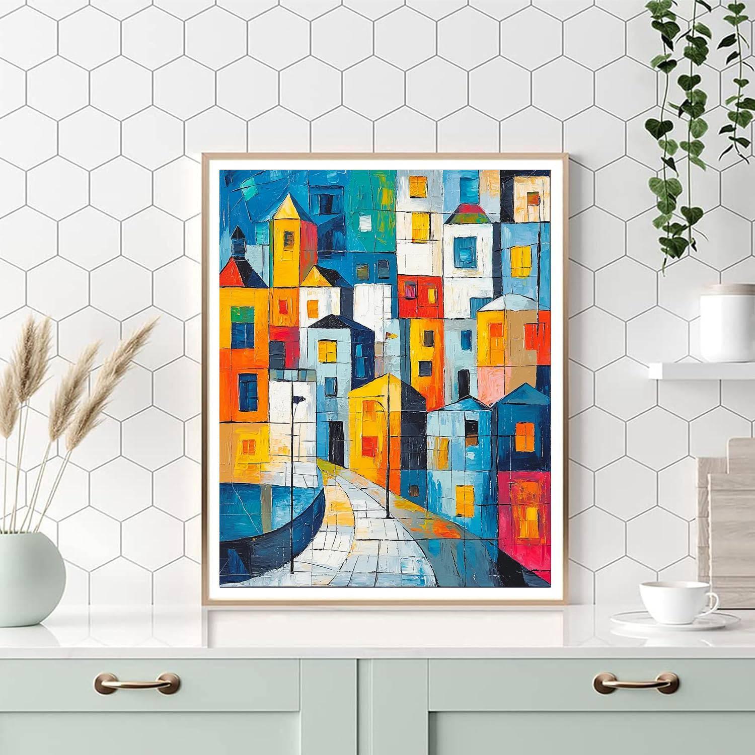 Pablo Picasso Inspired Picasso's Rhythmic City  Numbered Painting Kits